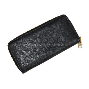 PU Leather Made Bio-Zip Men′s Wallet/Clutch/ Purse